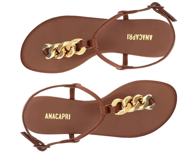 SANDALIA ANACAPRI Rasteira slim