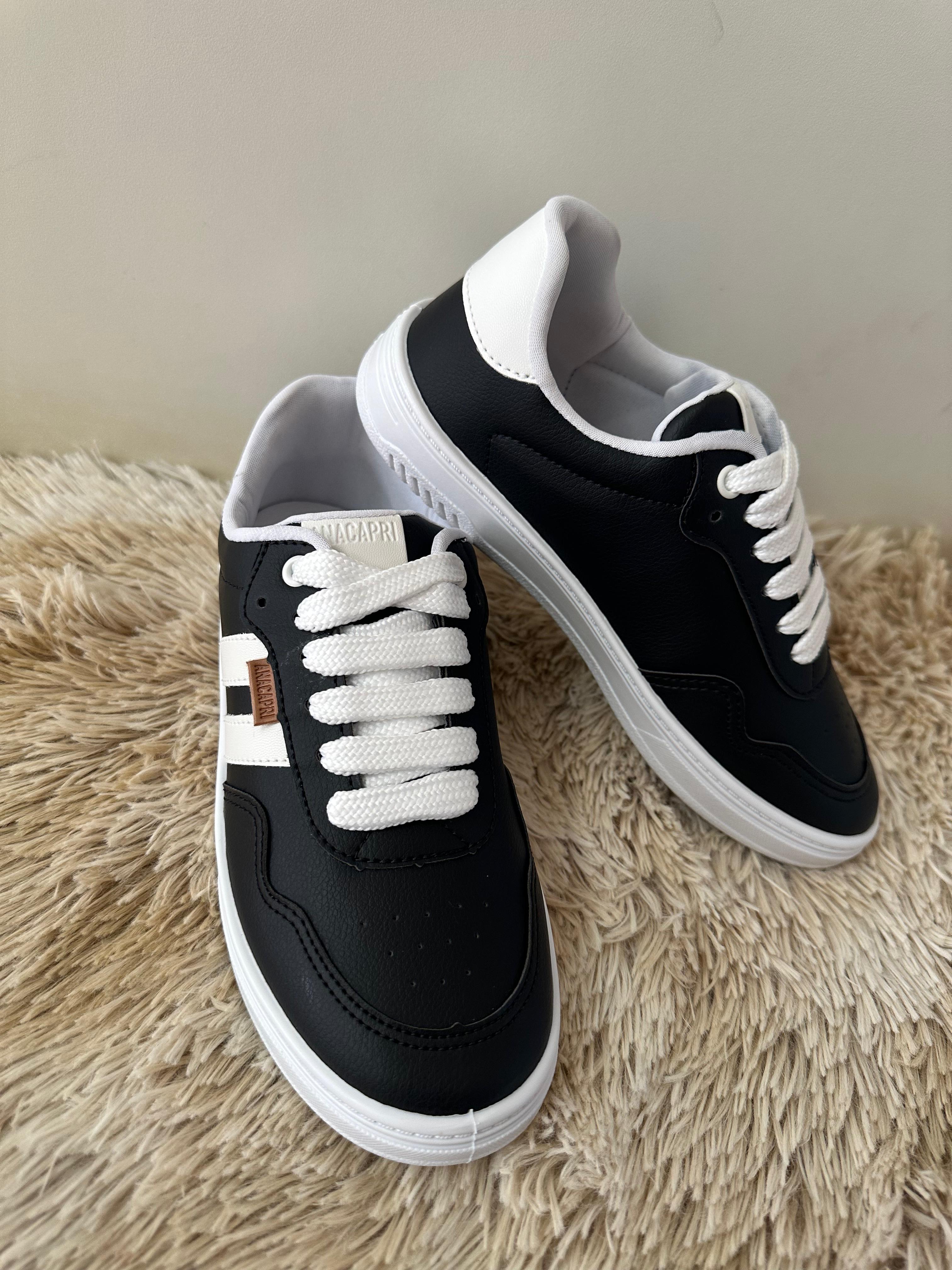 TENIS ANACAPRI Tênis Lua com detalhe em listra dupla