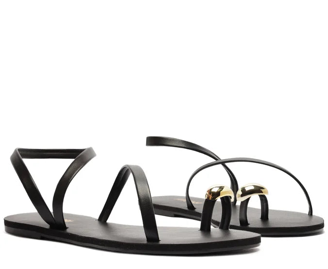 SANDALIA ANACAPRI RASTEIRA DE TIRAS ASSIMETRICAS