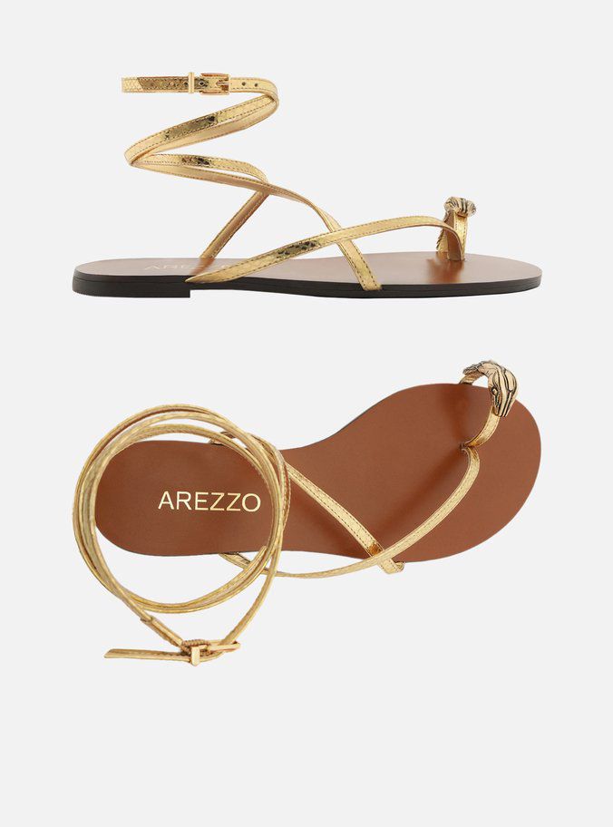 RASTEIRA DOURADA COURO DEDEIRA METAL SNAKE