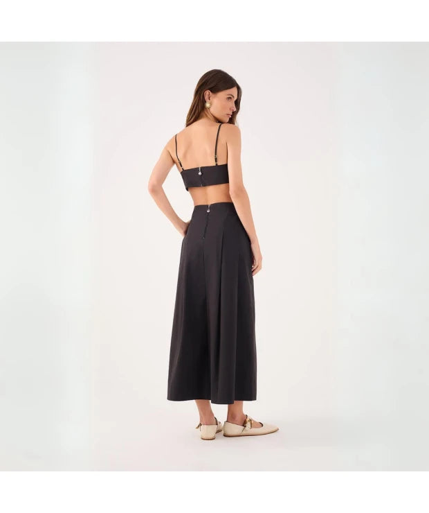 SAIA MIDI LINHO COM PREGA- DRESS TO