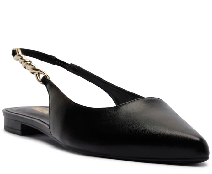 SAPATILHA SLINGBACK BICO FINO PRETA