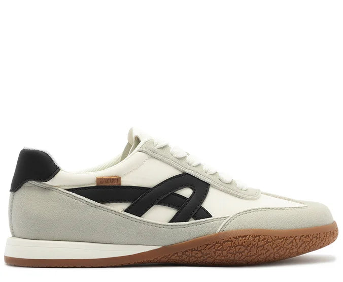 TENIS CASUAL RETRO COM SOLADO DE BORRACHA CINZA- ANACAPRI