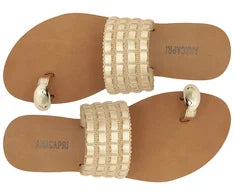 RASTEIRA DE DEDO TRANÇADA DOURADA