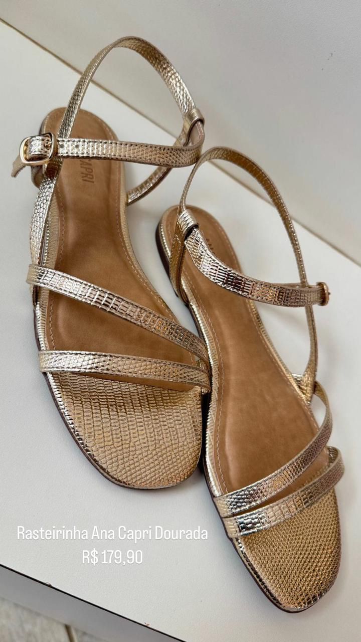 Sandália Anacapri rasteira Slim