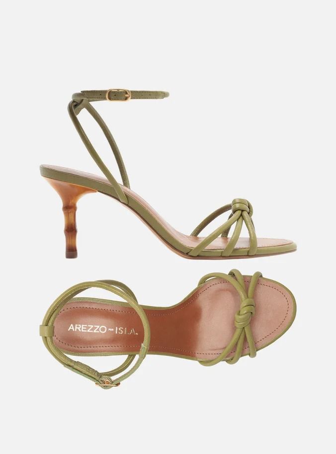 SANDALIA DOURADA SALTO MEDIO ISLA - AREZZO