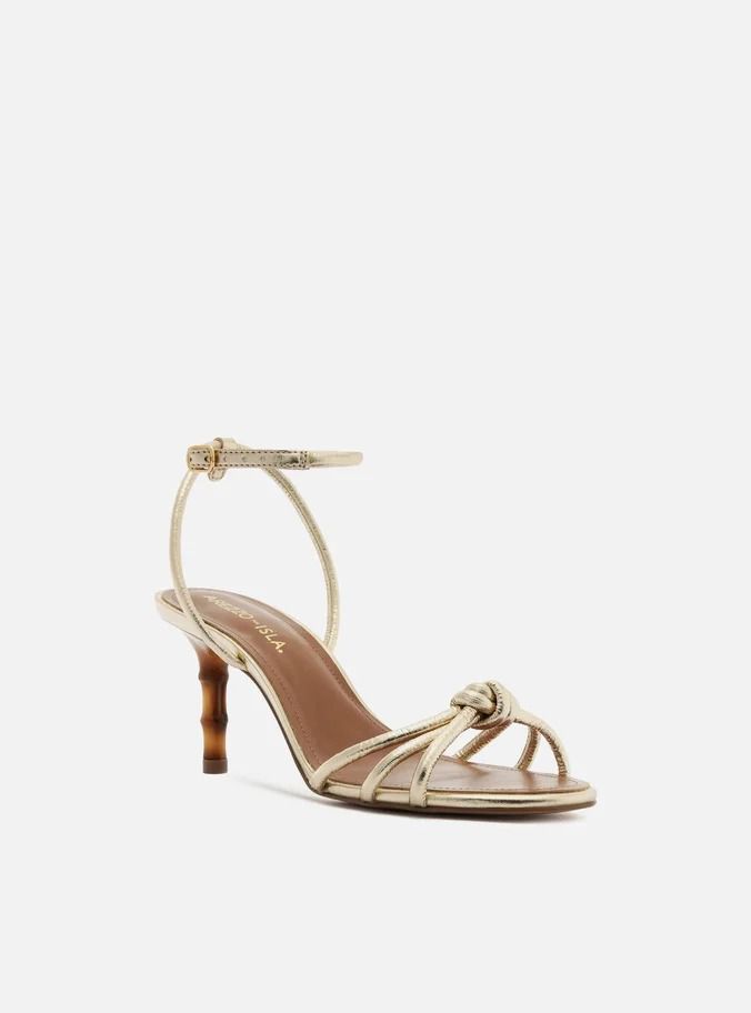 SANDALIA DOURADA SALTO MEDIO ISLA - AREZZO