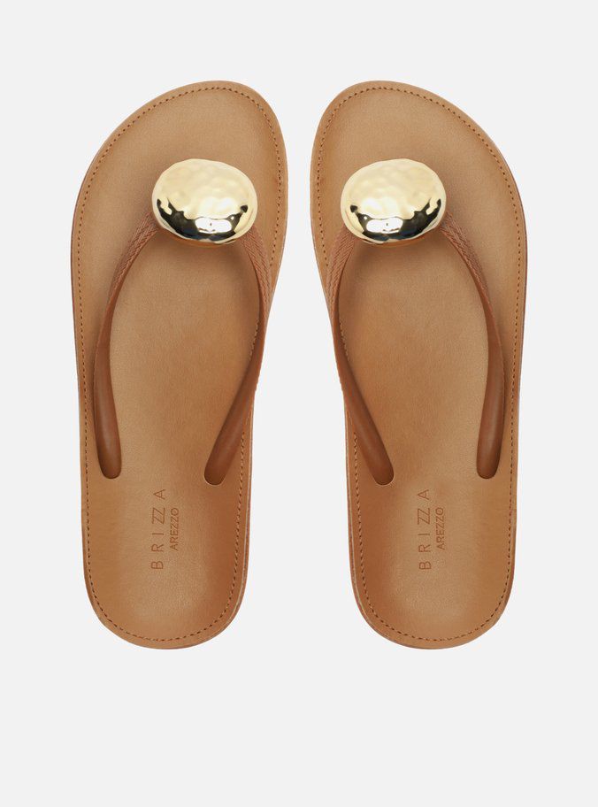 CHINELO DE RECOURO FIT METAL - AREZZO BRIZZA