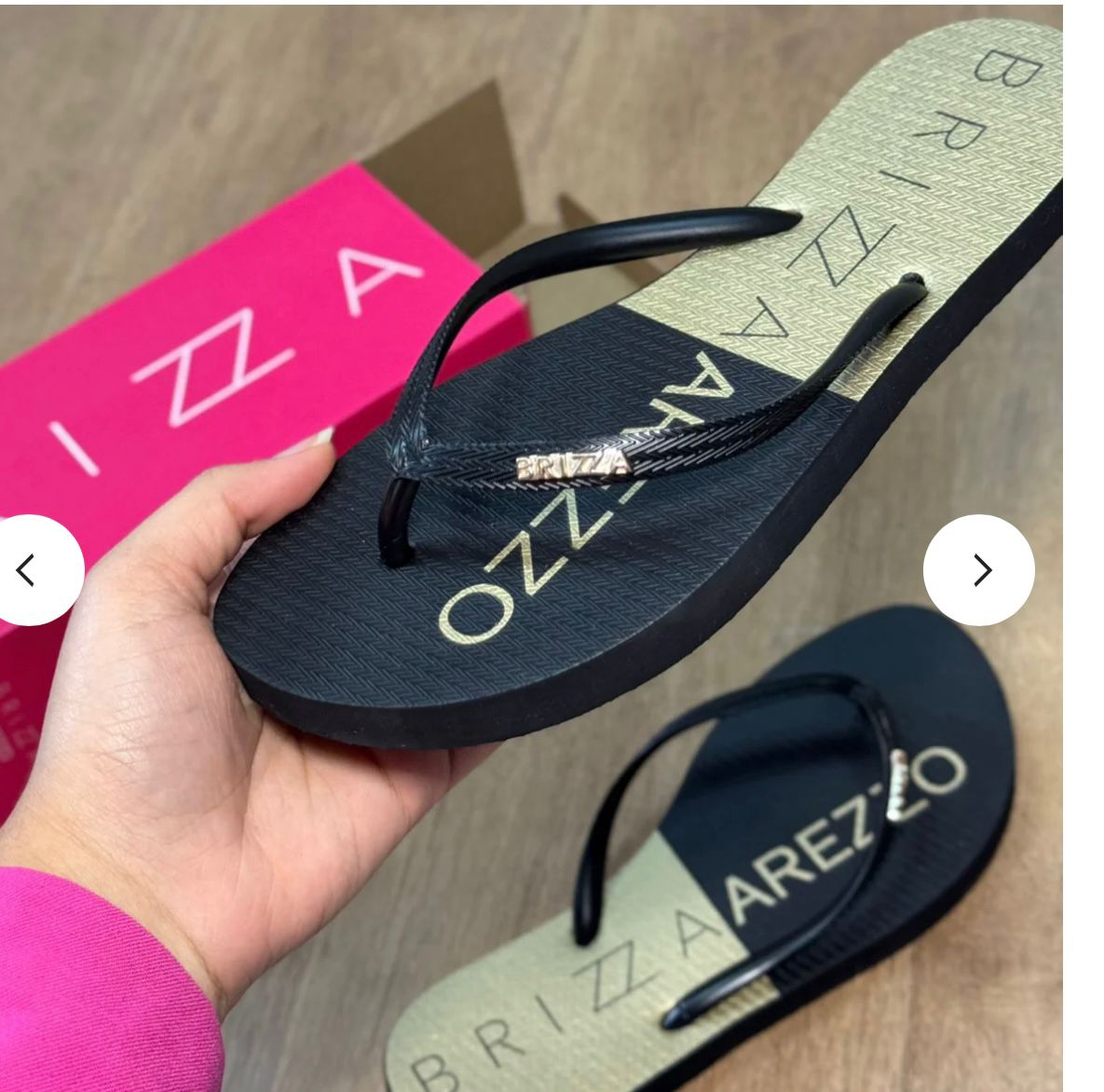 CHINELO DE AREZZO DEDO  BICOLOR - AREZZO BRIZZA