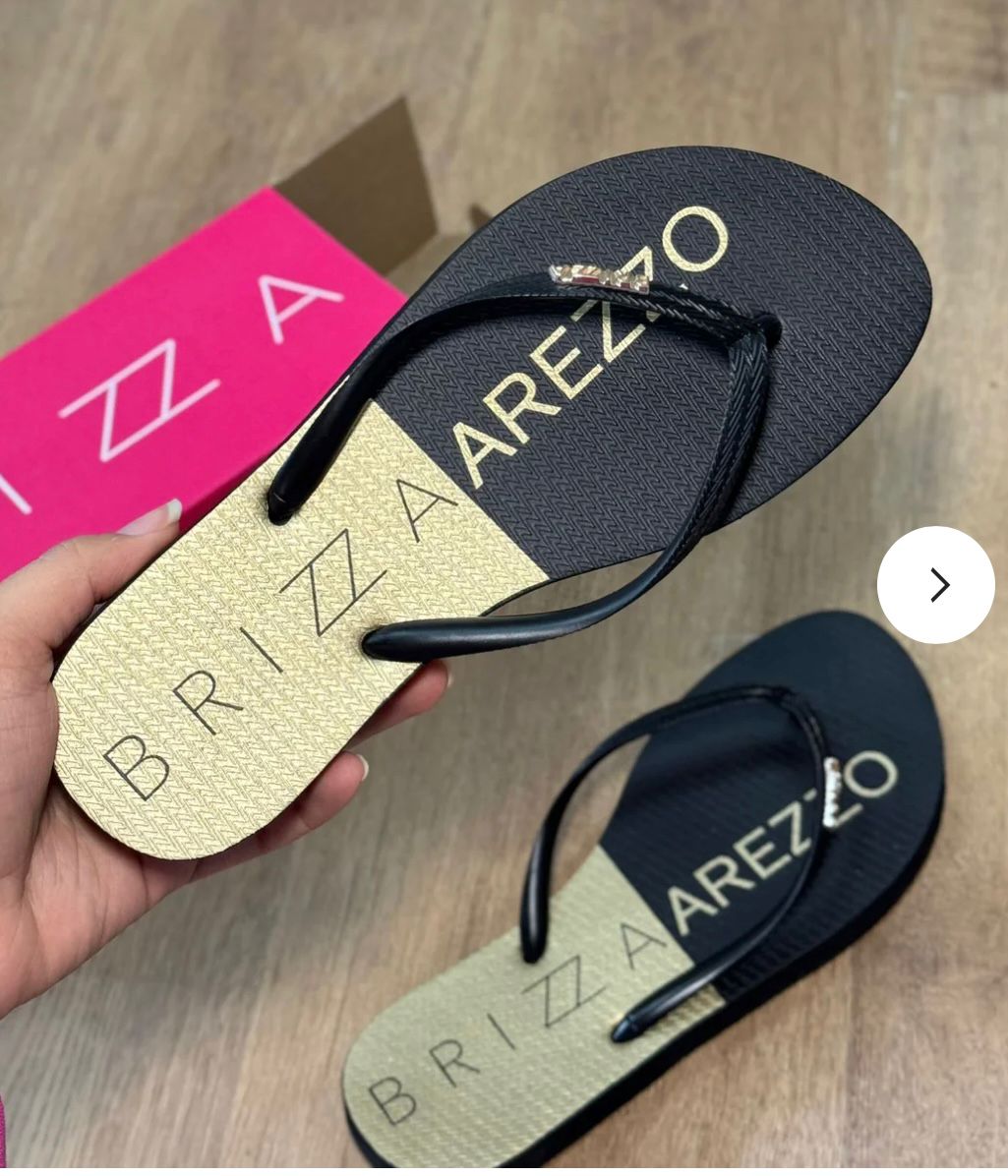 CHINELO DE AREZZO DEDO  BICOLOR - AREZZO BRIZZA