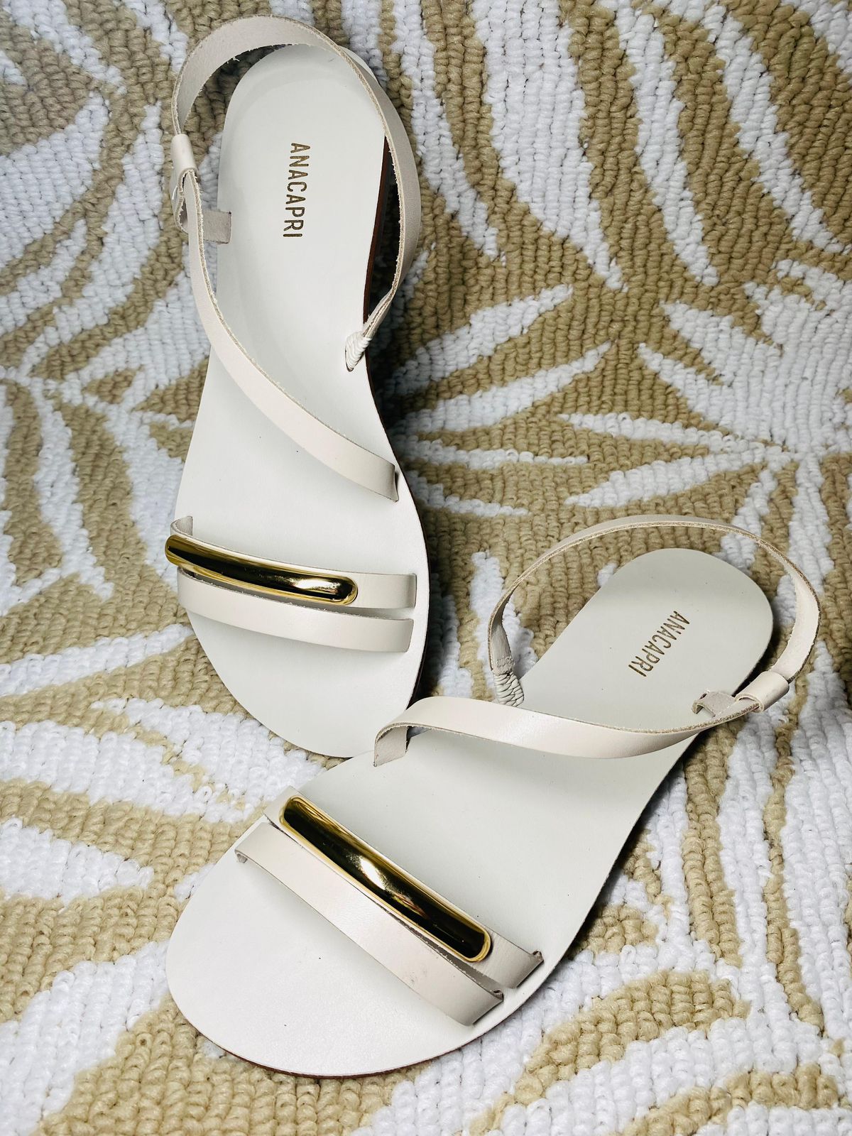 RASTEIRA ADORNO CENTRAL COURO MARROM-ANACAPRI