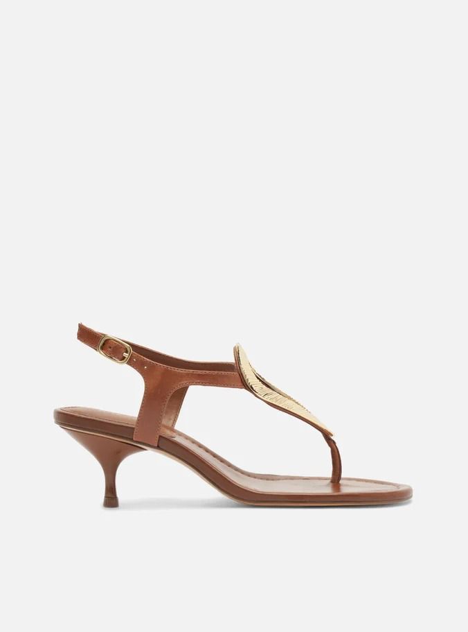 SANDALIA  PRETA COURO SALTO KITTEN METAL TEXTURA-AREZZO