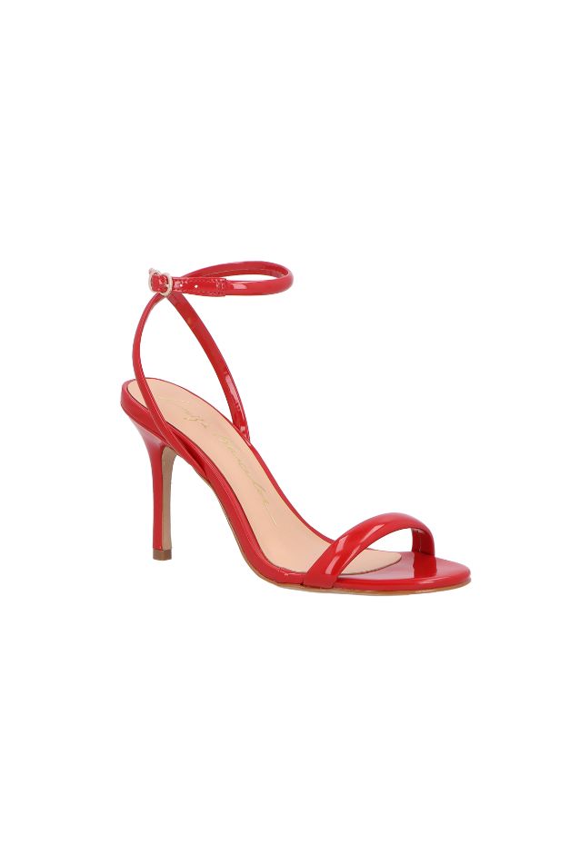 SANDALIA DE SALTO FINO EM VERNIZ