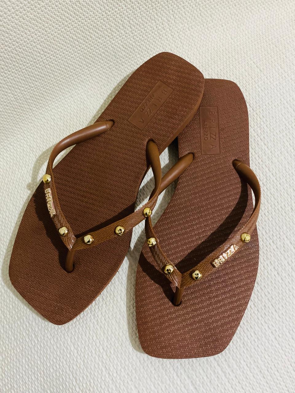 CHINELO DE DEDO PEDRAS- AREZZO BRIZZA