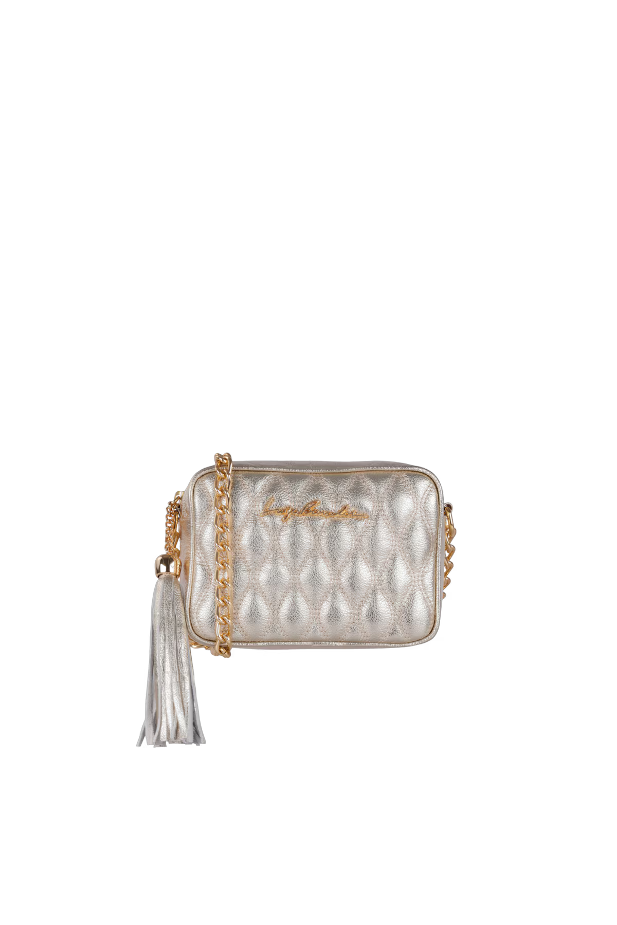 BOLSA CLÁSSICA EM COURO E ALÇA DE CORRENTES PEQUENA