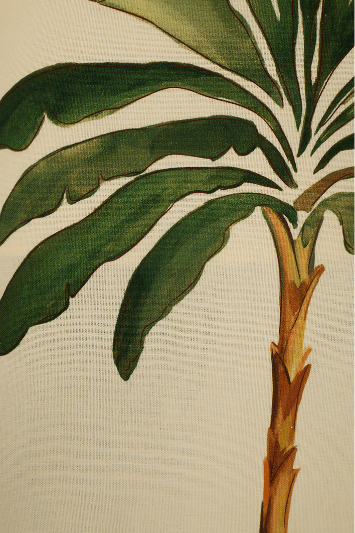 SAIA CROPPED LINHO ESTAMPA TROPICANA- DRESS TO