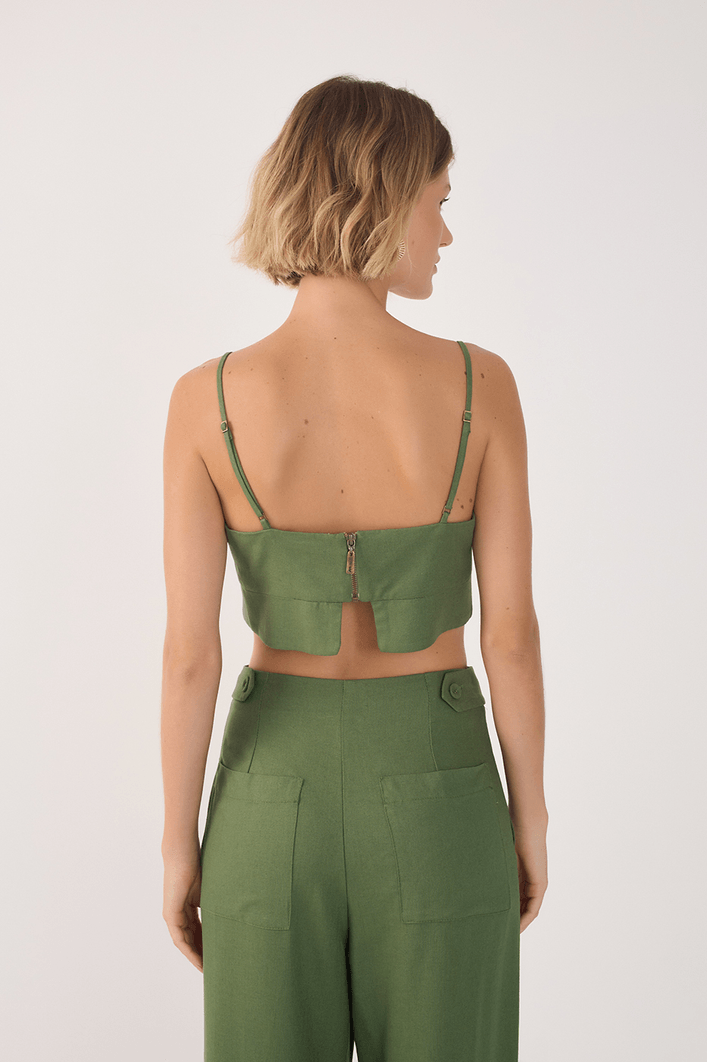 TOP LINHO RECORTE BARRA- DRESS TO